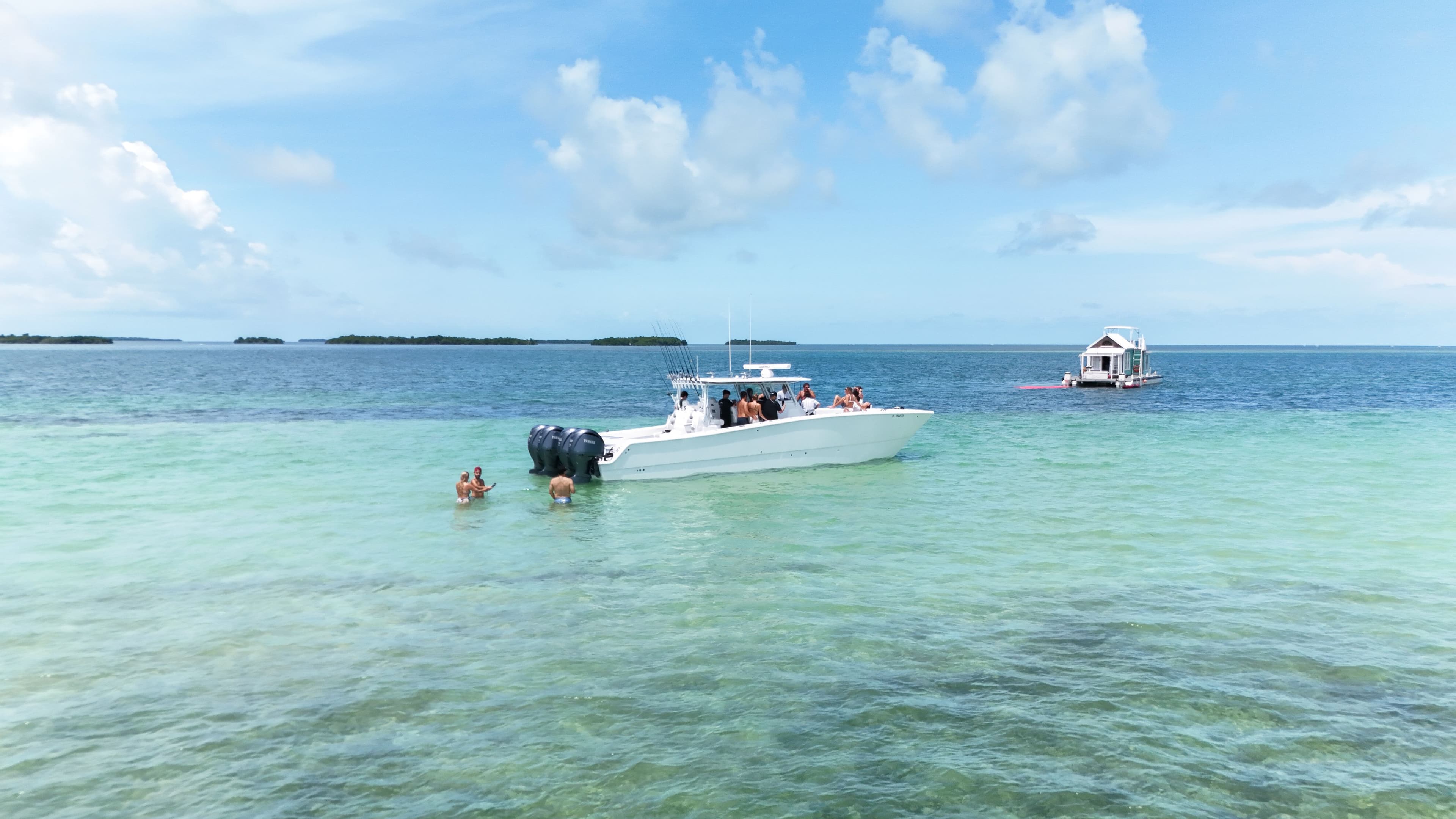 On the water